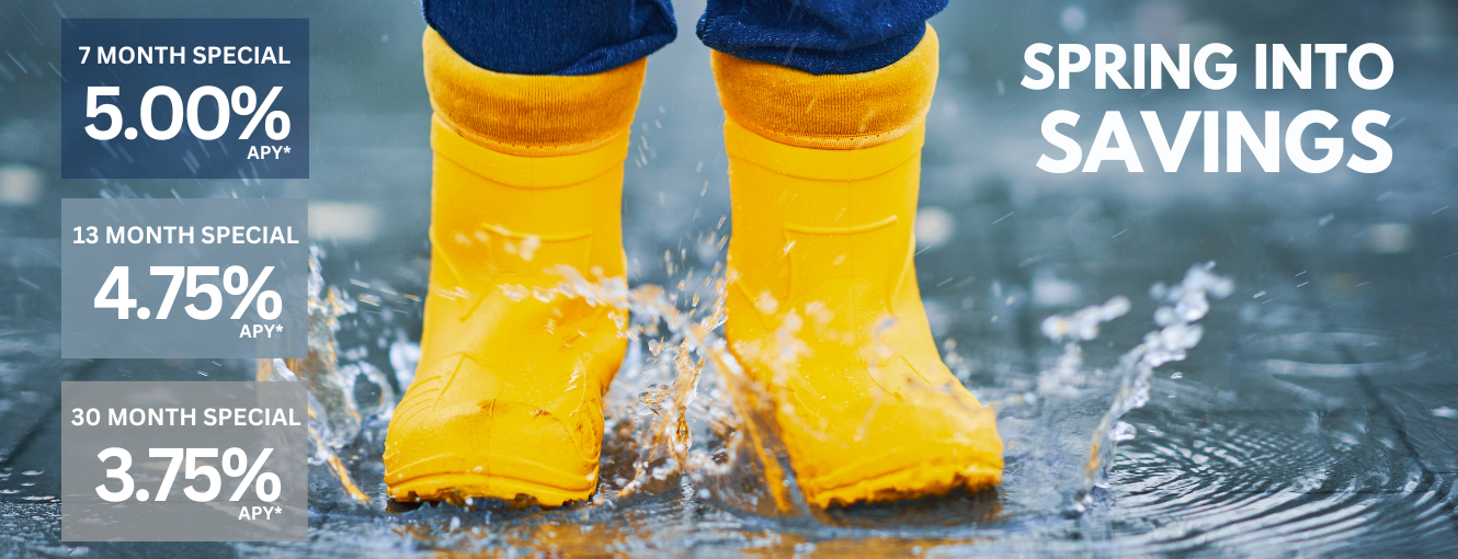 Yellow rainboots splashing in water